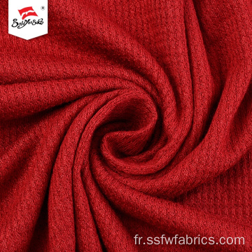 Tissu thermique matelassé en tricot de rayonne spandex teint